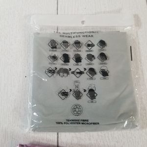 Multifunctional Seamless Wear Neck Gator Mask - GRAY NEW